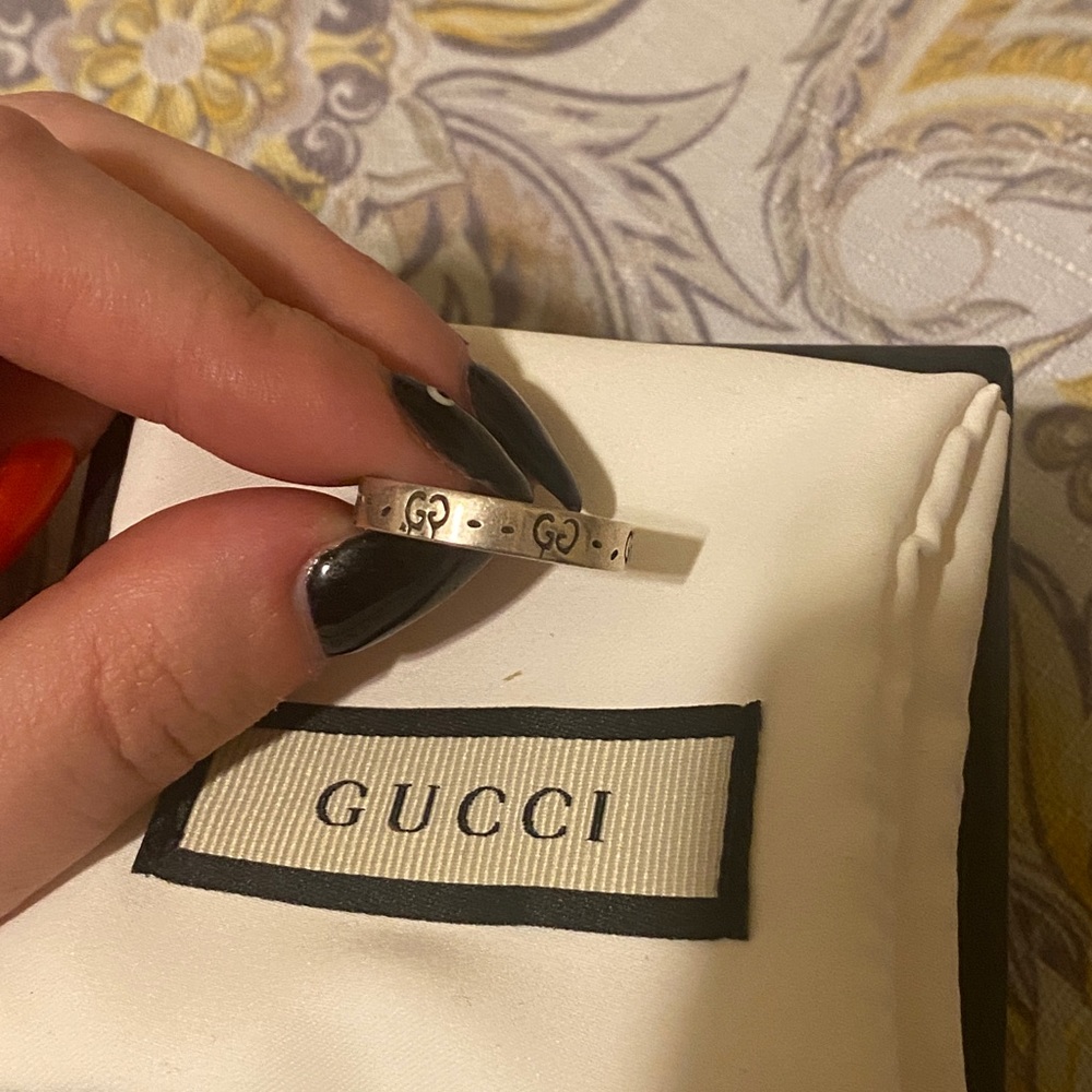Gucci GucciGhost 4mm ring in Silver